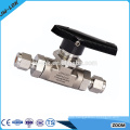 Hydraulic high pressure reduced bore ball valve